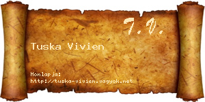 Tuska Vivien névjegykártya